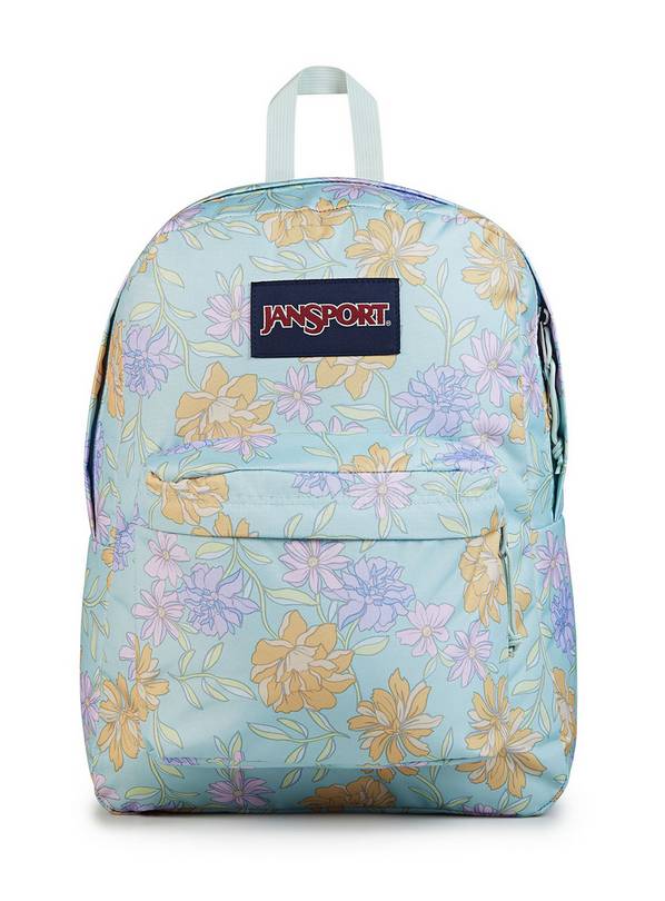 JANSPORT Superbreak One Backpack Faded Floral Fresh Mint One Size